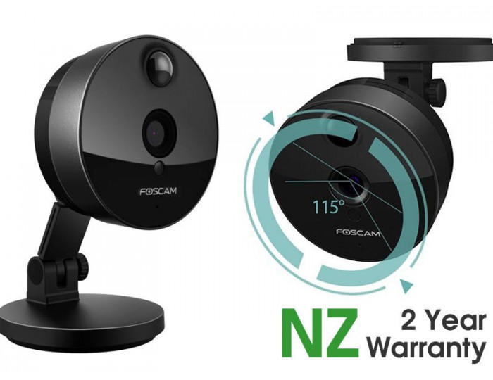 ip camera foscam c1 hd 720p wifi plug n play black on promotion