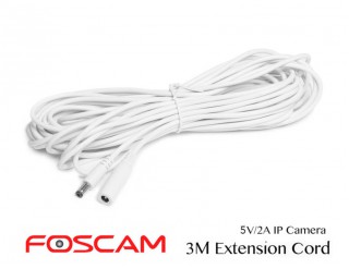 Power Extension Cord for Foscam 5V Cameras 3M