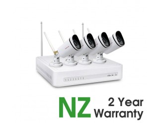 Foscam Security Camera WiFi Package 4CH NVR + 4 Cameras 720P FN3104W