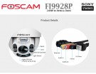 FOSCAM IP CAMERA FI9928P Outdoor PTZ 4x Zoom 2.0MP