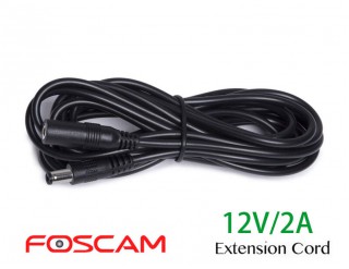 Foscam Power Extension Cord 12V 2.1/5.5mm -12M (Black)