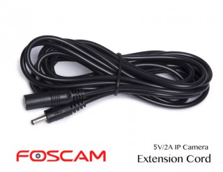Foscam DC Power Extension Cord 5V 1.3/3.5mm 2M Black
