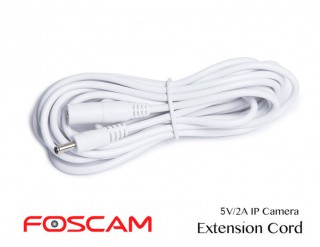 Foscam DC Power Extension Cord 5V 1.3/3.5mm 2M White