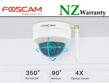 FOSCAM IP CAMERA D4Z 4MP 4X Optical Zoom PTZ Dome Camera Built-in Mic