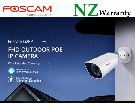 Foscam G2EP 2.0MP IP66 PoE NETWOK IP CAMERA HUMAN DETECTION