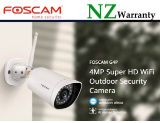 FOSCAM IP CAMERA G4P WiFi 4MP (2K) HUMAN DETECTION