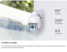 FOSCAM IP CAMERA SD2 Mini Outdoor PTZ 4x Optical Zoom Full HD Wifi/Wired