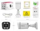 FOSCAM IP CAMERA V4EC 4MP Starlight IR LED Siren SpotLight (White)