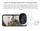 FOSCAM IP CAMERA G4C 4MP Starlight Outdoor Camera Color Night Vision